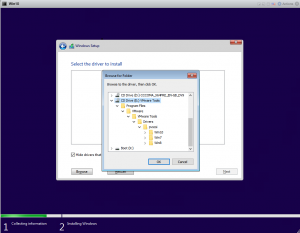 How to load VMware PVSCSI controller driver while installing Windows 10 ...